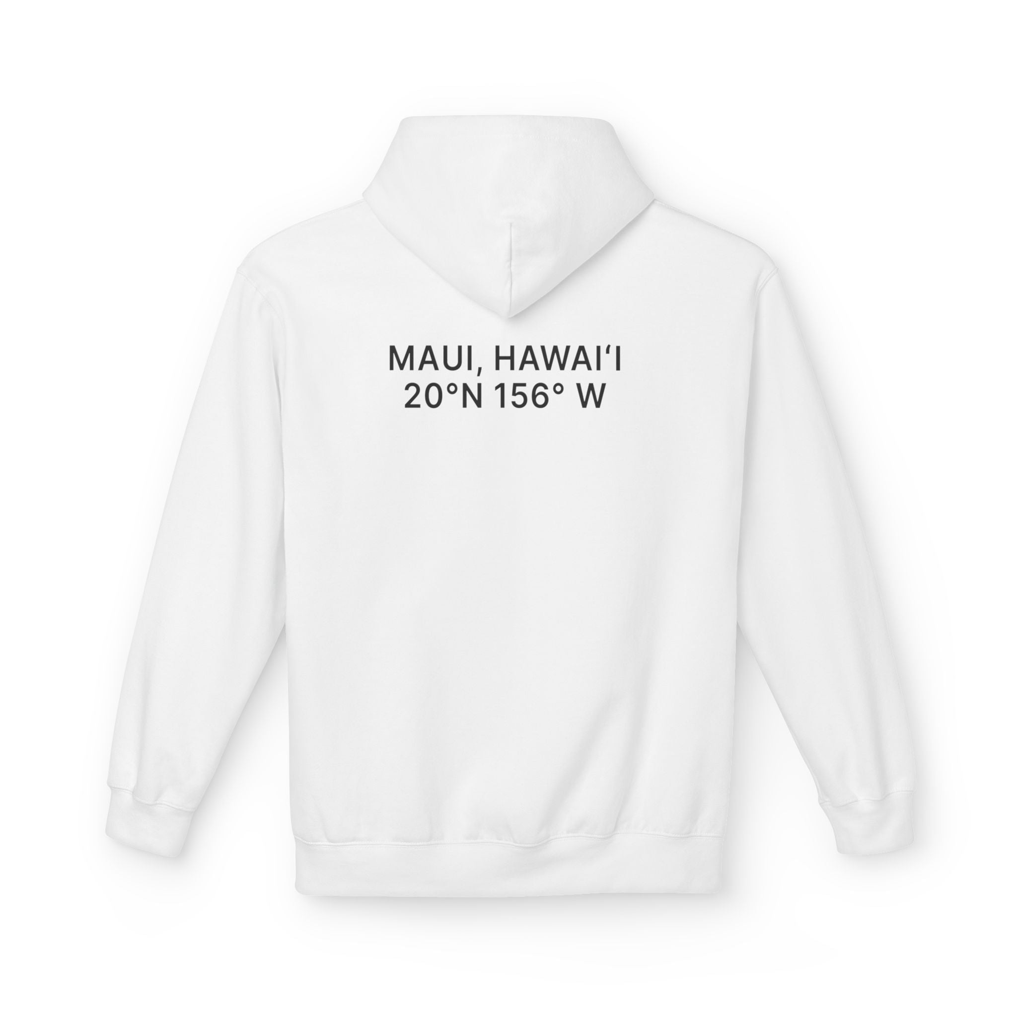 IAMMAUI® Premium Island Hoodie — "Maui Coordinates"  Oeko-Tex® Certified Comfort