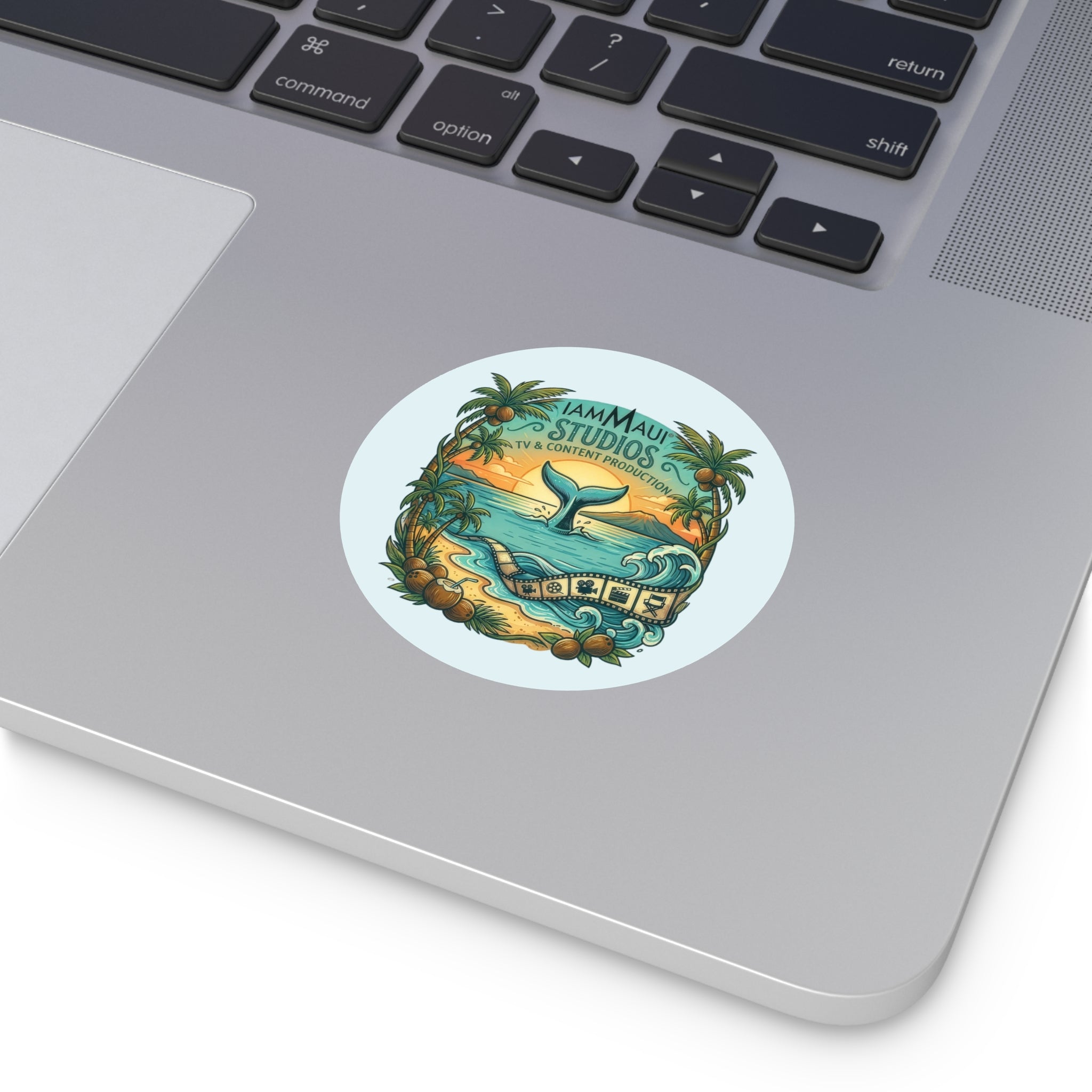 IAMMAUI® Studios Round Vinyl Sticker — Island Edition