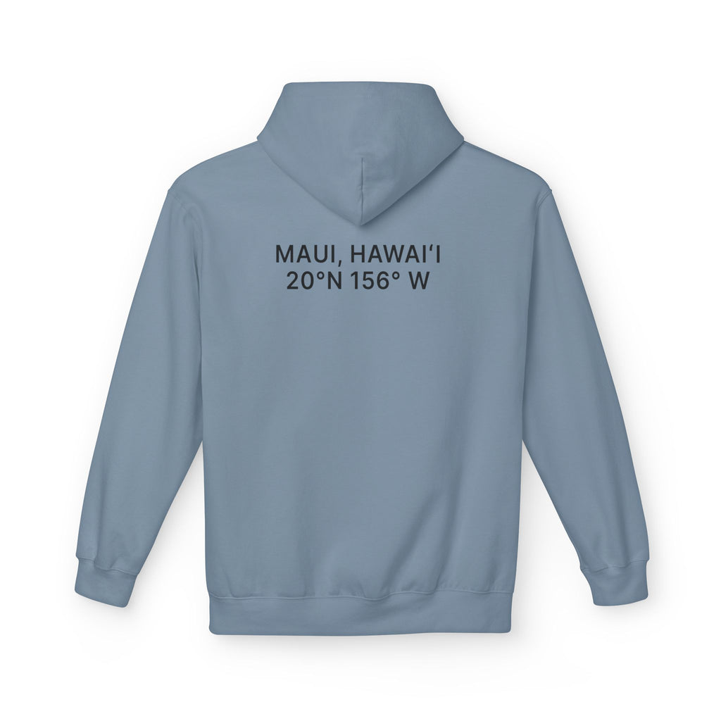 IAMMAUI® Premium Island Hoodie — "Maui Coordinates"  Oeko-Tex® Certified Comfort