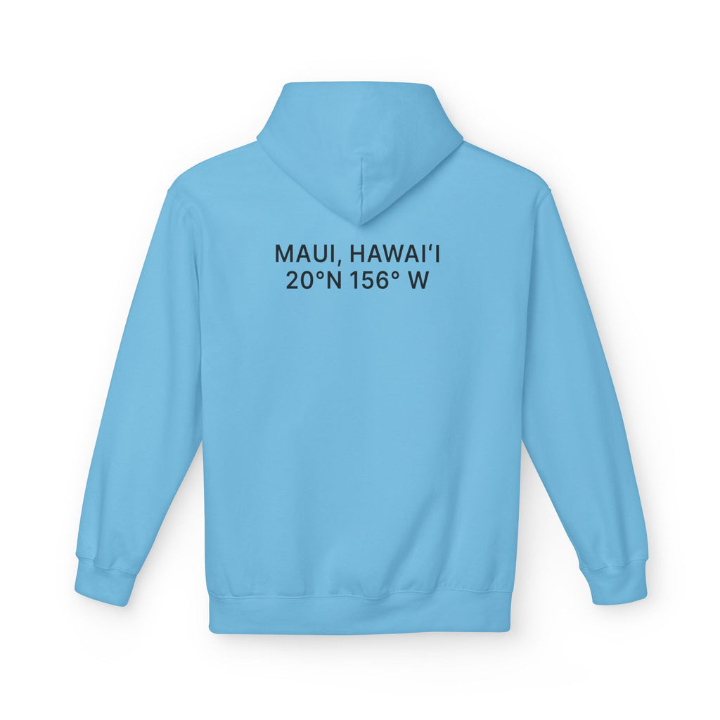 IAMMAUI® Premium Island Hoodie — "Maui Coordinates"  Oeko-Tex® Certified Comfort