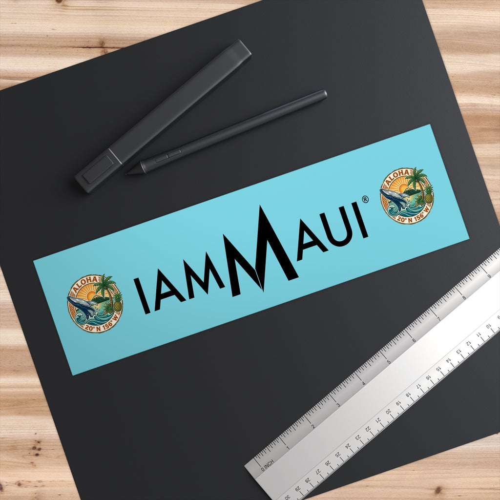 IAMMAUI®  Logo Bumper Sticker — Maui Edition