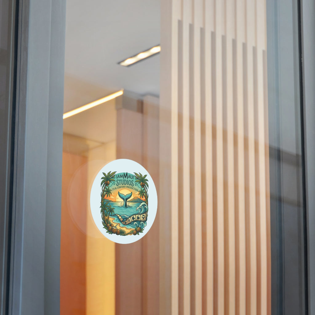 IAMMAUI® Studios Round Vinyl Sticker — Island Edition
