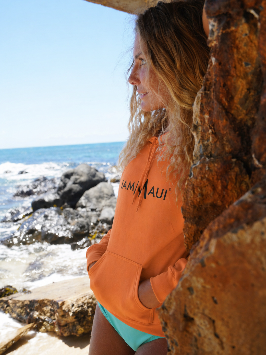 IAMMAUI® Premium Island Hoodie — "Maui Coordinates"  Oeko-Tex® Certified Comfort